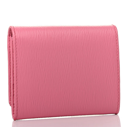 Prada Vitello Move Tri-Fold Compact Wallet Peonia 3 of 8
