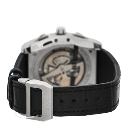 IWC Stainless Steel Alligator 43mm Da Vinci Chronograph Automatic Watch Black IW376403 3 of 5