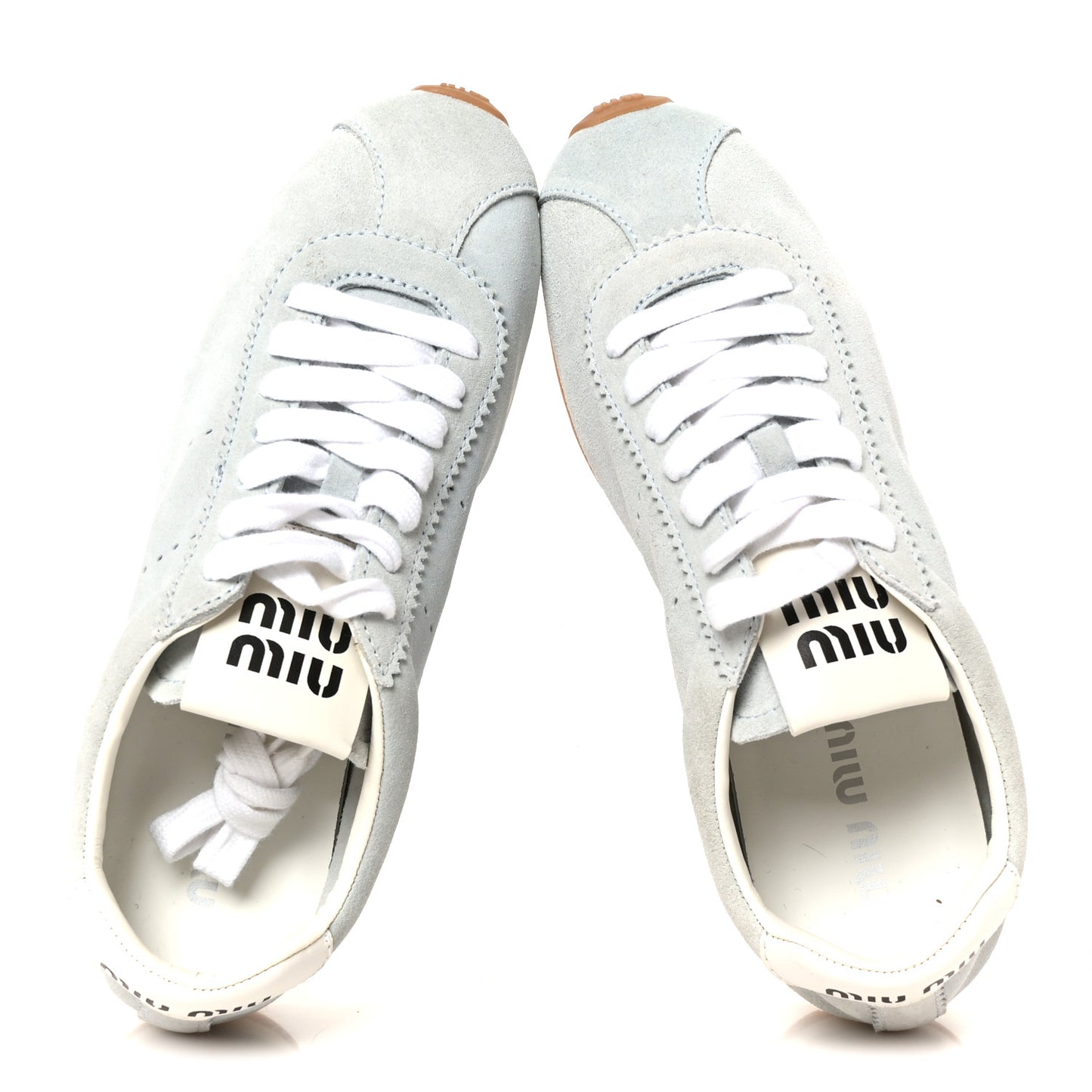 Scamosciato Womens Plume Sneakers 38.5 Light Blue