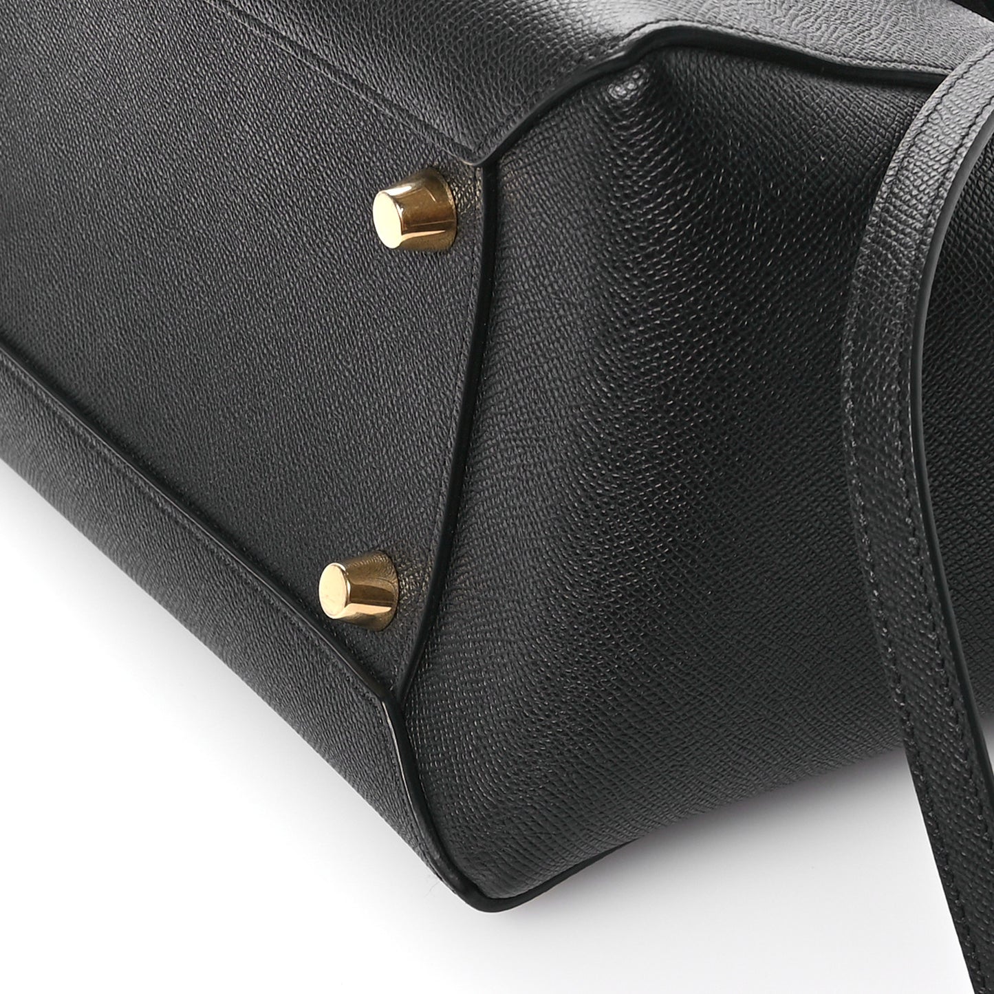 Grained Calfskin Mini Belt Bag Black