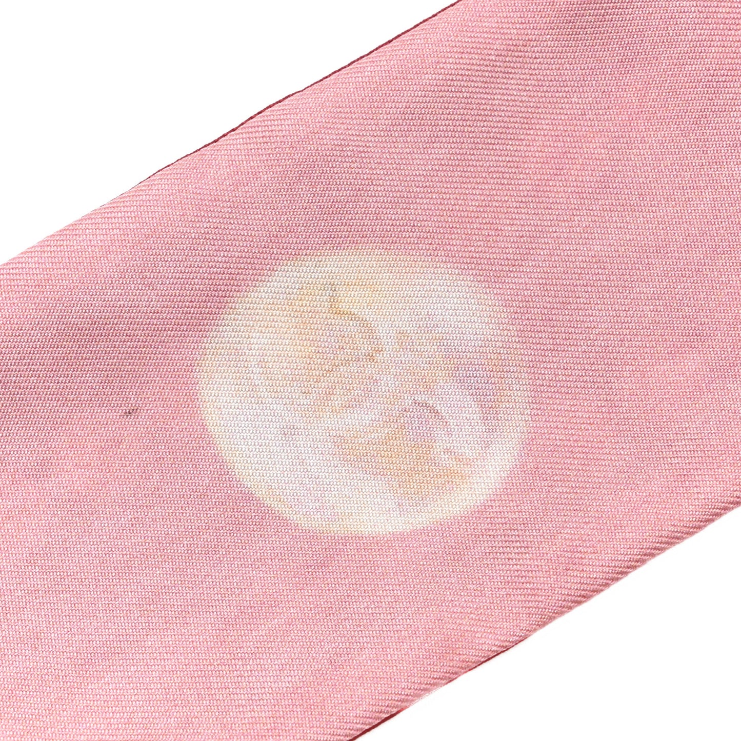 Silk Pearl CC Slim Bandeau Scarf Dark Red Ecru Pink