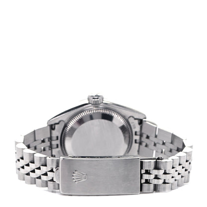 Rolex Stainless Steel 18K White Gold 26mm Oyster Perpetual Datejust Watch Blue Roman 69174 3 of 4