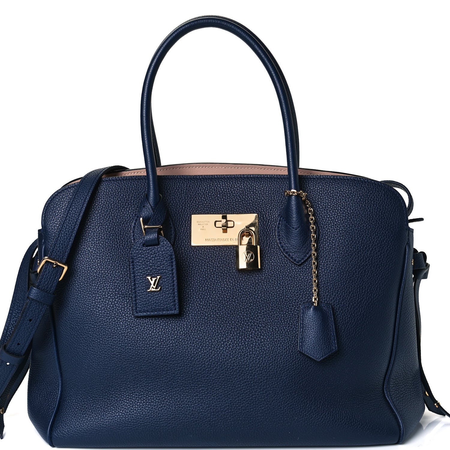 Louis Vuitton Veau Nuage Milla MM Bleu Marine 8 of 15