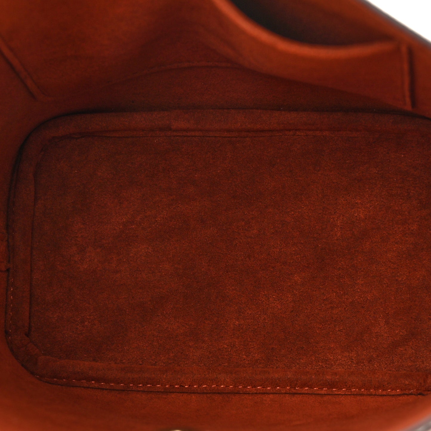 Calfskin Lock and Walk Bucket Cognac