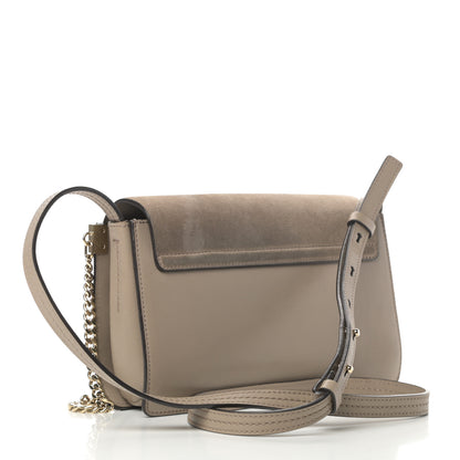 Chloe Suede Calfskin Small Faye Shoulder Bag Motty Grey 3 of 15