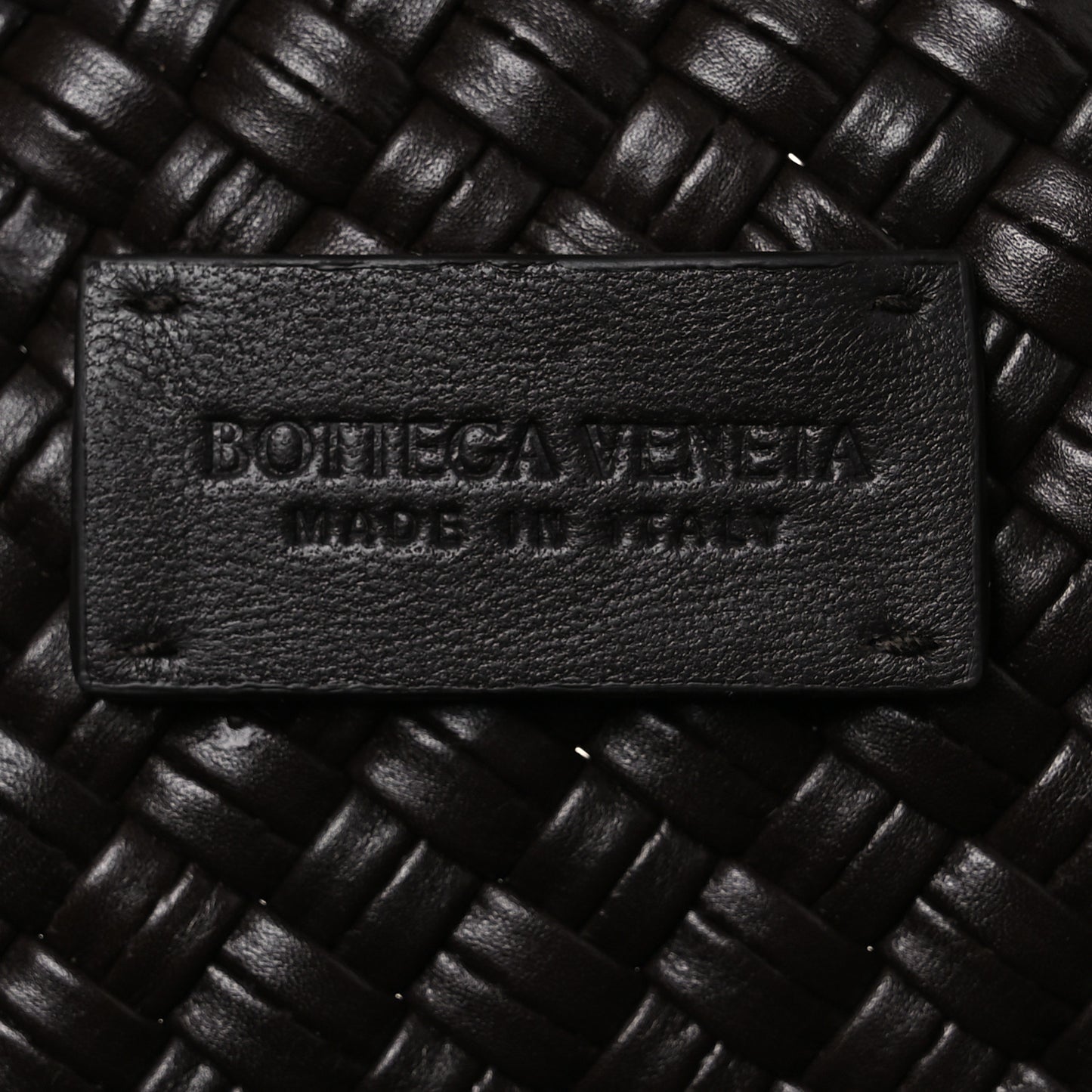 Nappa Intrecciato Sculptural Knot Clutch Brown