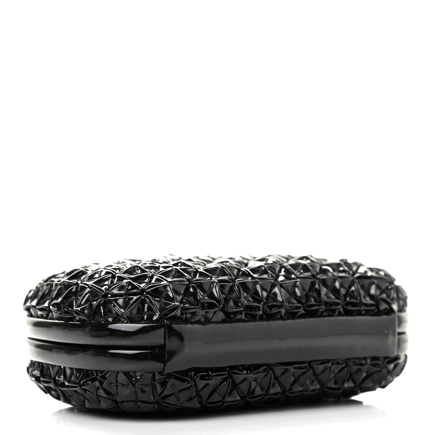 Patent Origami Knot Clutch Black