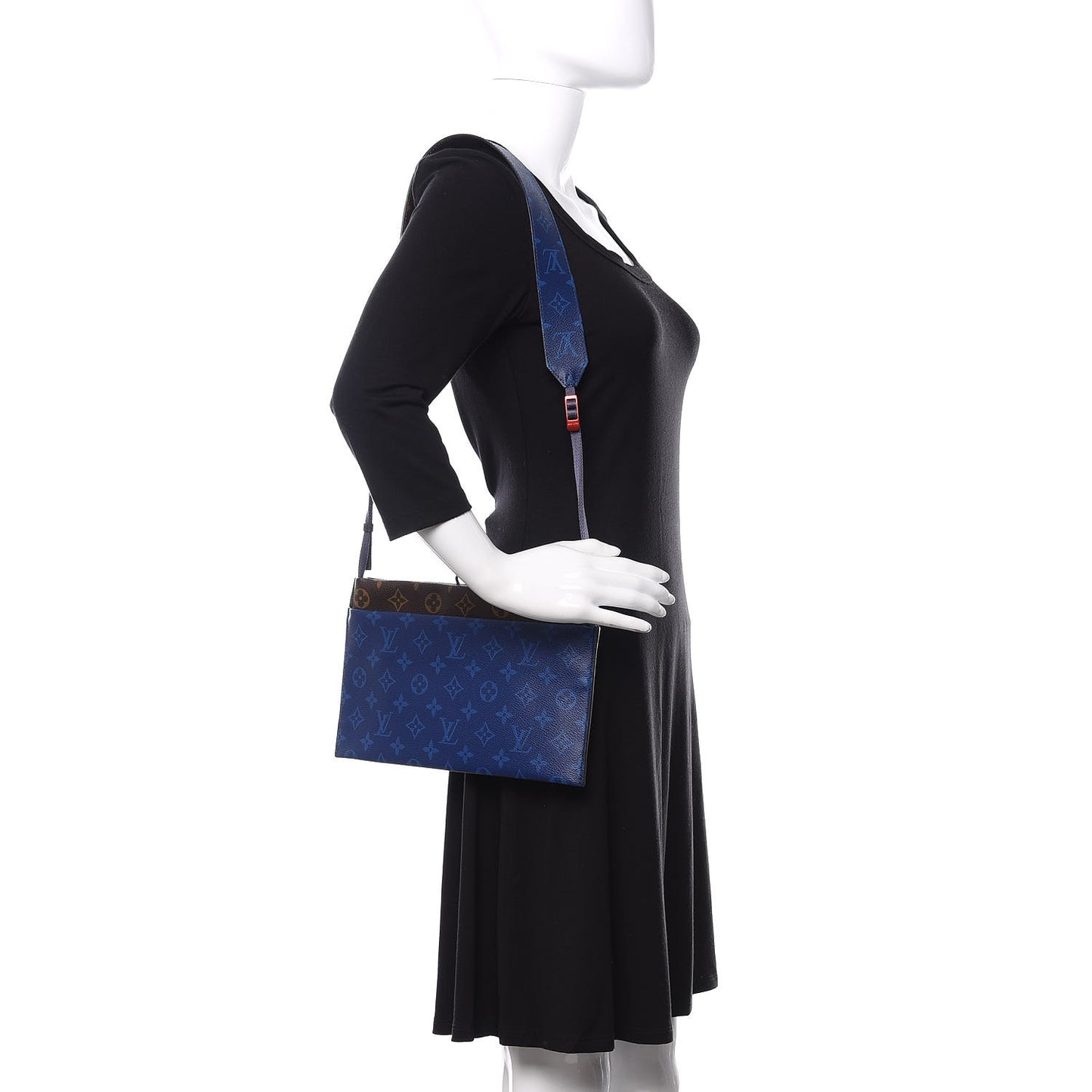 Monogram Small Outdoor Pouch Pacific Blue
