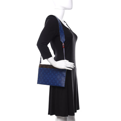 Louis Vuitton Monogram Small Outdoor Pouch Pacific Blue 2 of 9