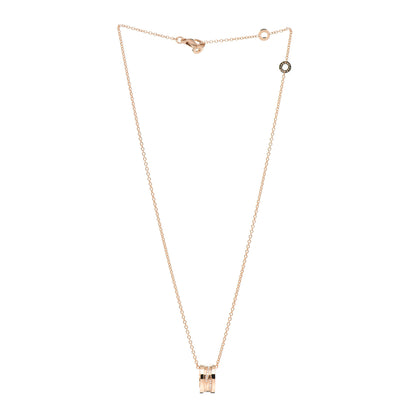 Bulgari 18K Rose Gold Diamond B.Zero1 Legend Pendant Necklace 3 of 5