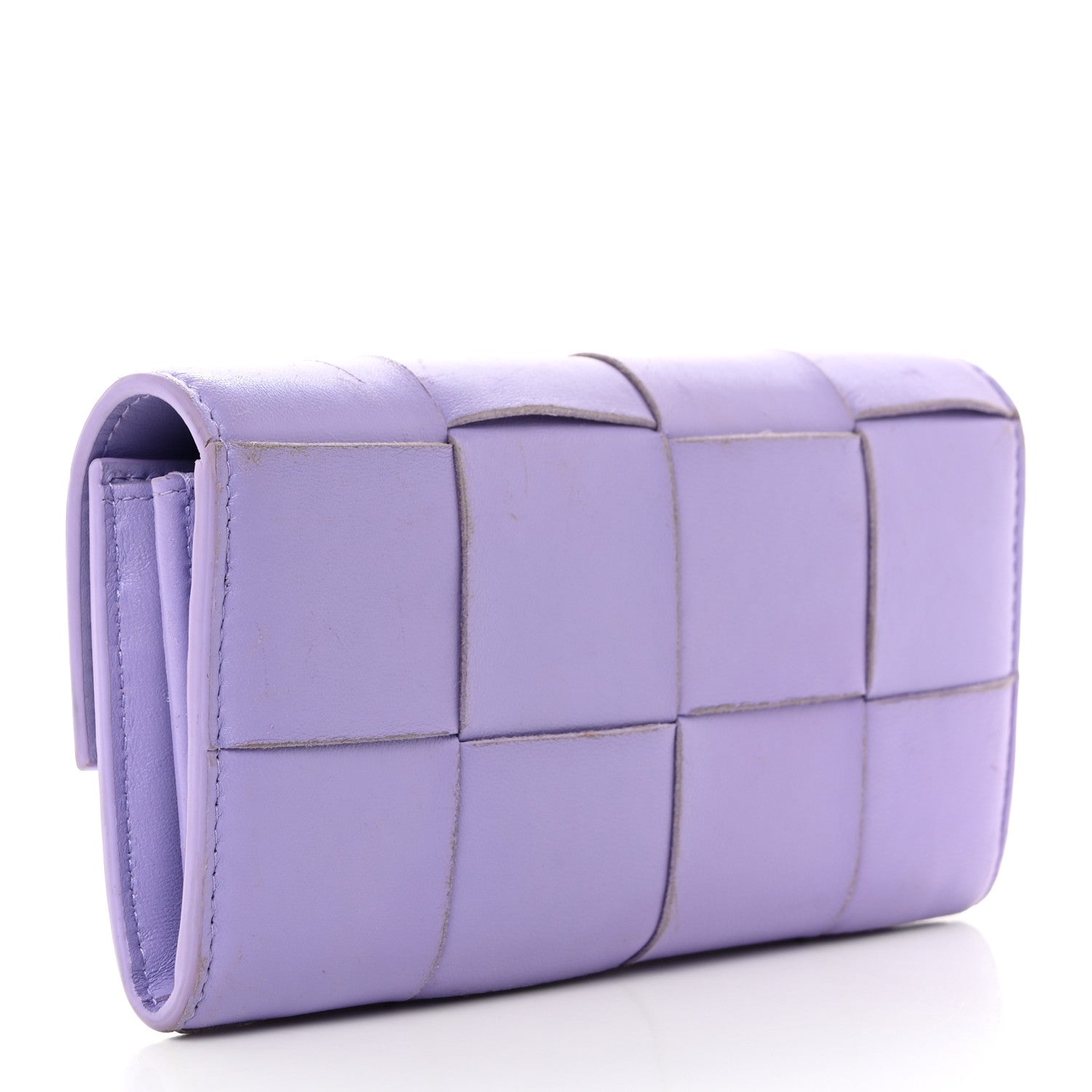 Bottega Veneta Nappa Maxi Intrecciato Flap Wallet Wisteria 3 of 10
