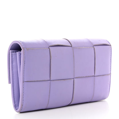 Bottega Veneta Nappa Maxi Intrecciato Flap Wallet Wisteria 3 of 10