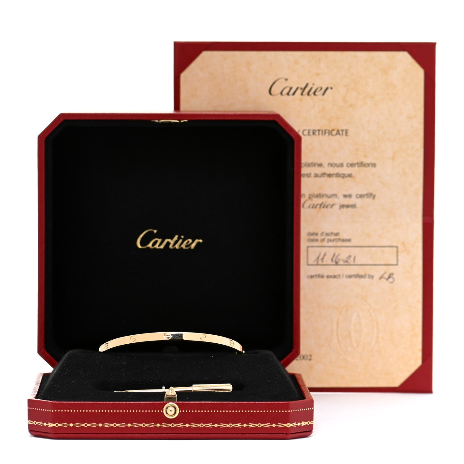 Cartier 18K Yellow Gold Small LOVE Bracelet 18 6 of 6