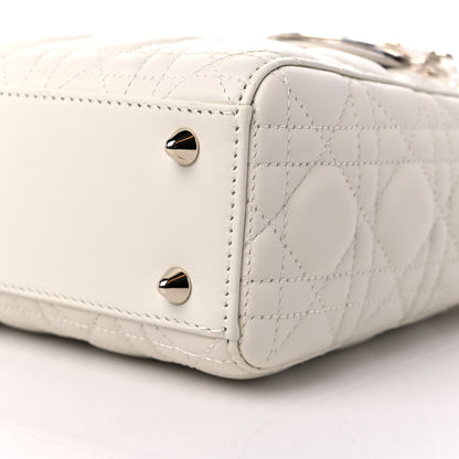 Christian Dior Lambskin Cannage Small Lady Dior White 8 of 8