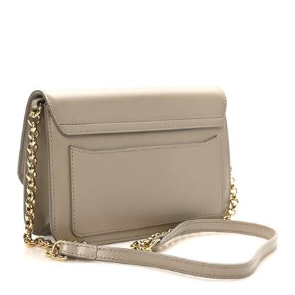 Chloe Calfskin Suede C Clutch With Chain Motty Grey 3 of 9