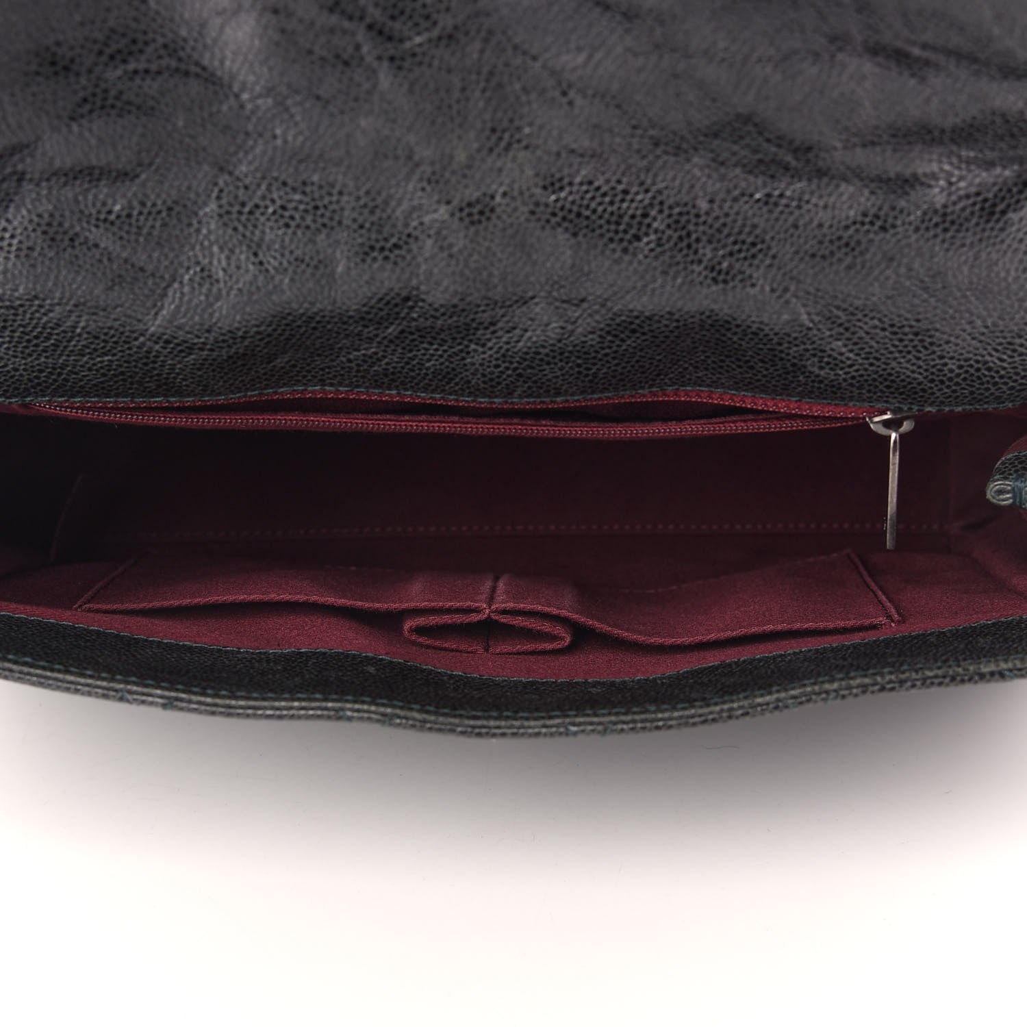 Chanel Crumpled Grained Calfskin Jumbo CC Crave Flap Black 5 of 9