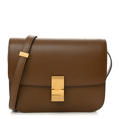 Celine Box Calfskin Medium Classic Box Flap Bag Camel 1 of 15