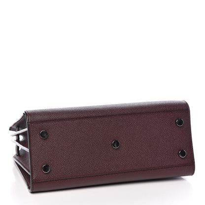 Saint Laurent Grained Calfskin Baby Sac De Jour Amaranto 4 of 9