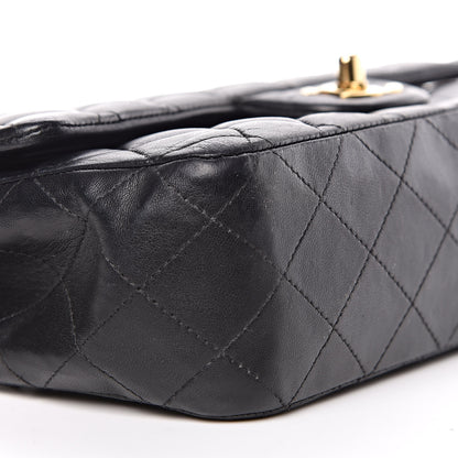 Chanel Lambskin Quilted Medium Double Flap Black 8 of 11
