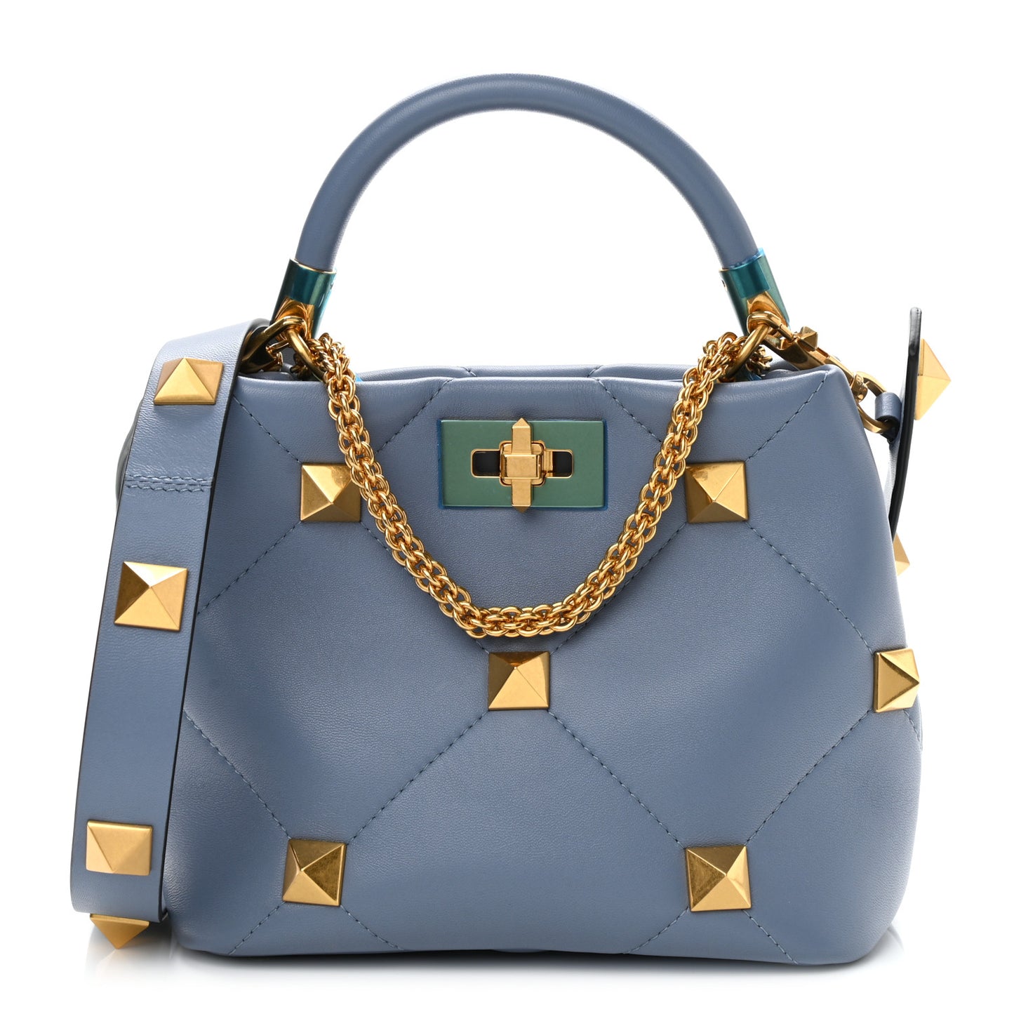 Nappa Small Roman Stud The Handle Bag Niagara
