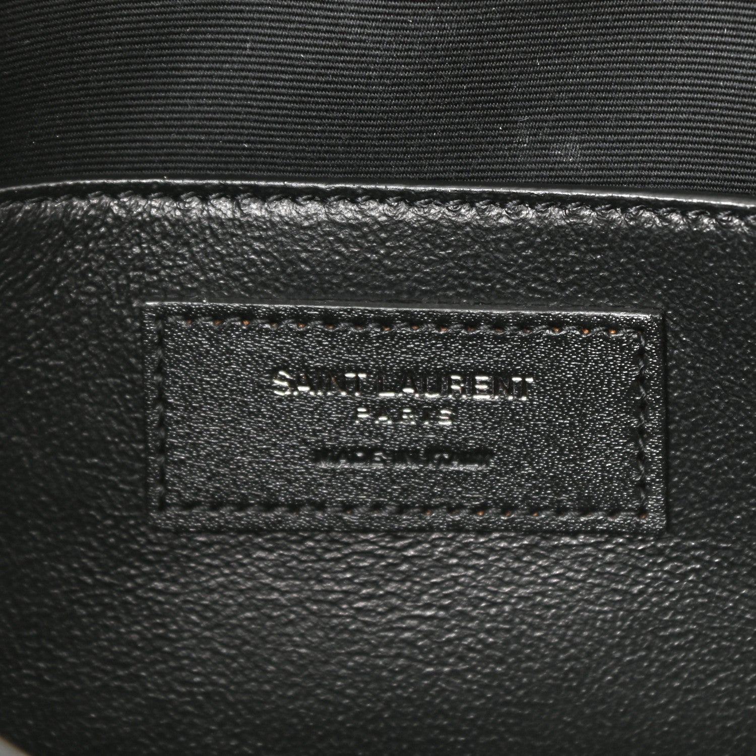 Saint Laurent Crinkled Lambskin Matelasse Monogram Baby Niki Chain Satchel Black 7 of 11
