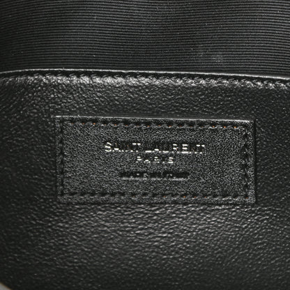 Saint Laurent Crinkled Lambskin Matelasse Monogram Baby Niki Chain Satchel Black 7 of 11