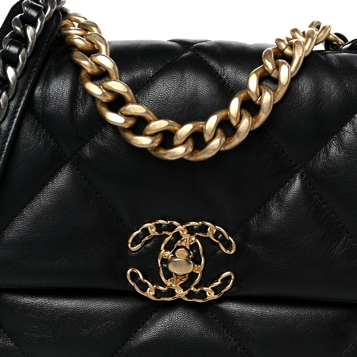 Chanel Lambskin Quilted Medium Chanel 19 Flap Black 8 of 11