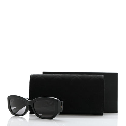 Chanel Acetate Polarized Rectangle Sunglasses 5493-A Black 8 of 8