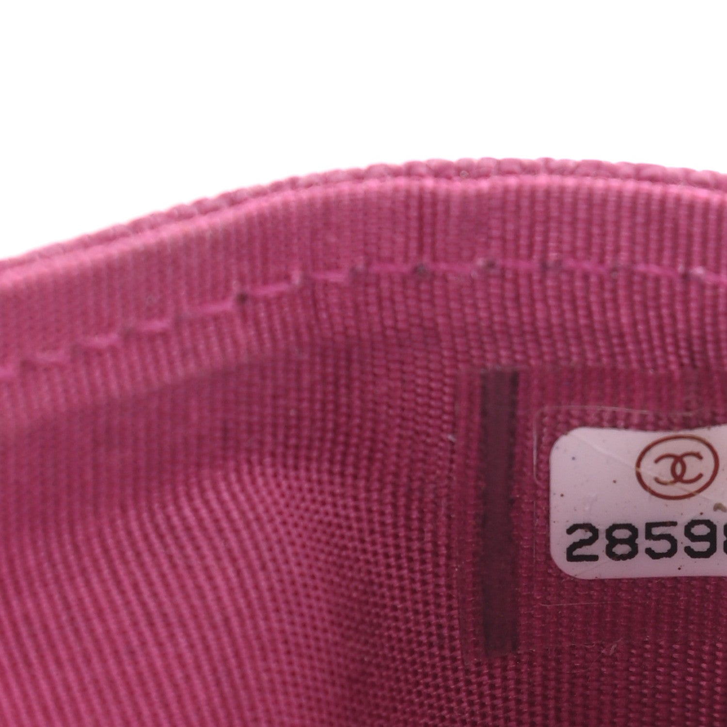 Chanel Caviar Quilted Boy Card Holder Fuchsia 8 of 9