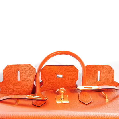 Hermes Epsom Birkin 35 Orange 20 of 28