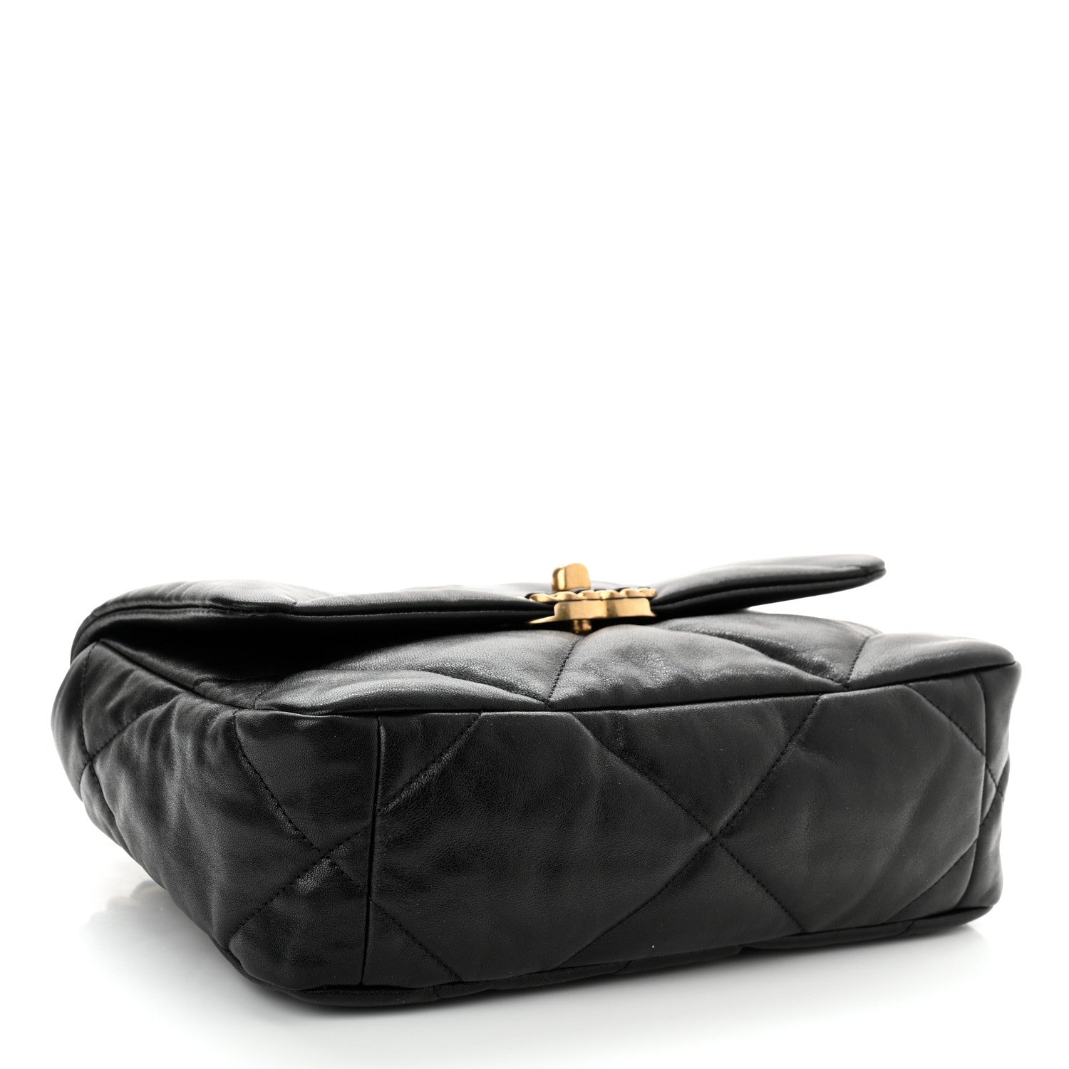 Chanel Goatskin Quilted Medium Chanel 19 Flap Black 4 of 11