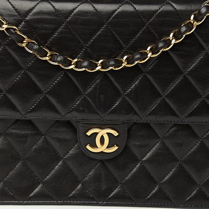 Chanel Lambskin Quilted Medium Single Flap Black 13 of 13