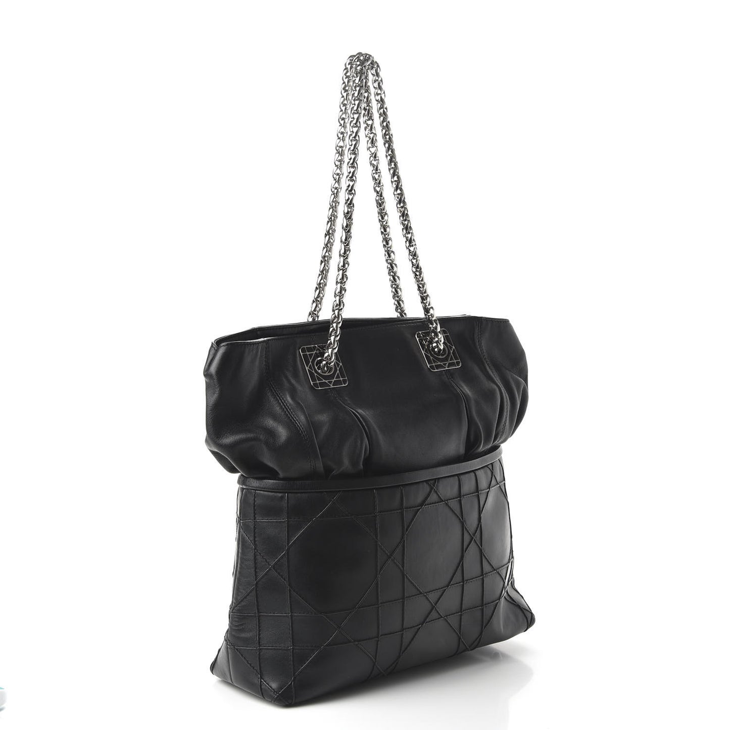Lambskin Cannage Dior So Dior Tote Black