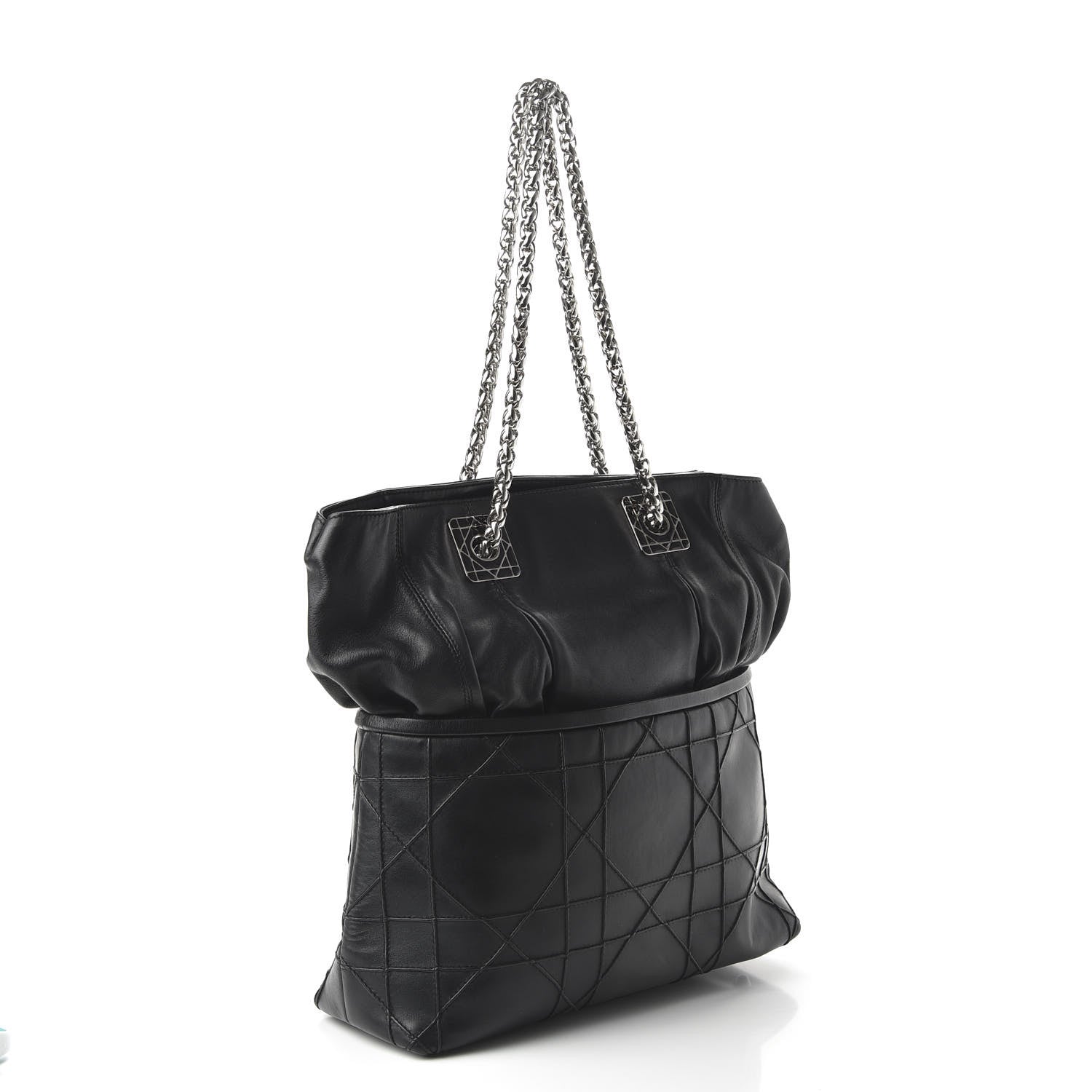 Christian Dior Lambskin Cannage Dior So Dior Tote Black 3 of 10