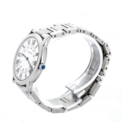 Cartier Stainless Steel 36mm Ronde Solo Quartz Watch 3 of 8