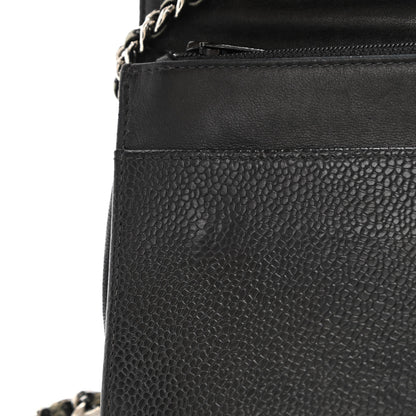 Chanel Caviar Timeless CC Wallet On Chain WOC Black 8 of 12