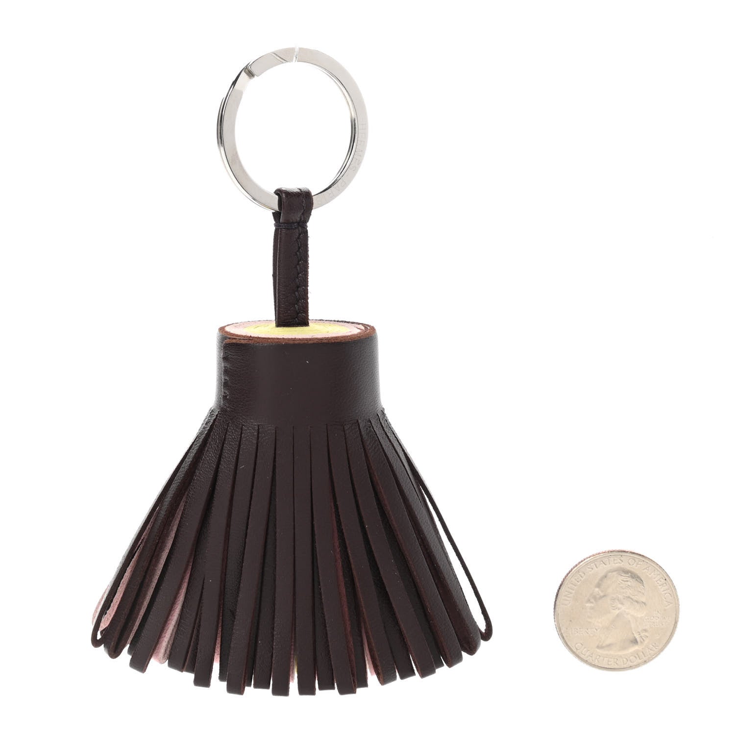 Hermes Lambskin Tri-Color Carmen Tassel Key Holder 2 of 5