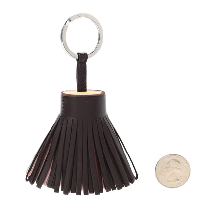 Hermes Lambskin Tri-Color Carmen Tassel Key Holder 2 of 5