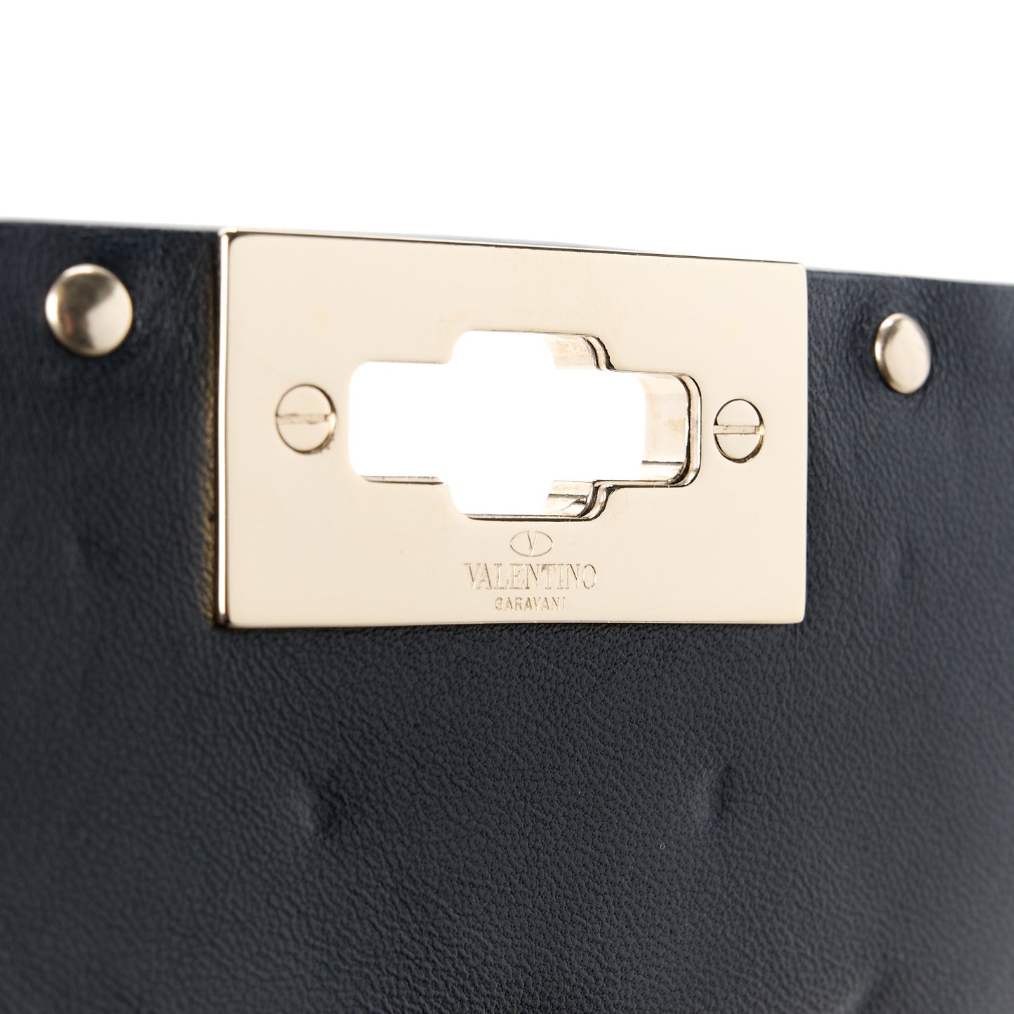 Metallic Wrinkled Lambskin Medium Rockstud Spike Shoulder Bag Mekong