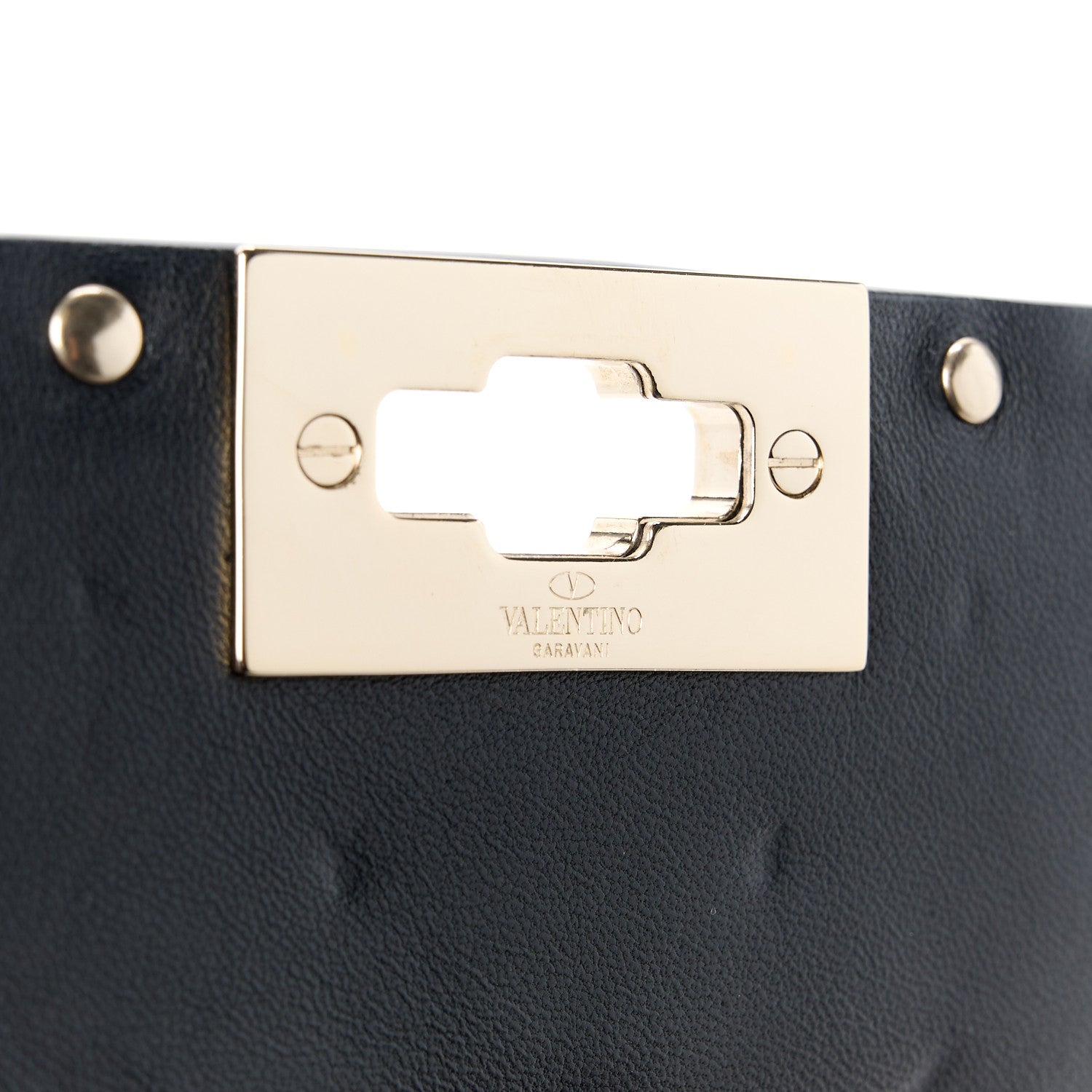 Valentino Garavani Metallic Wrinkled Lambskin Medium Rockstud Spike Shoulder Bag Mekong 8 of 12