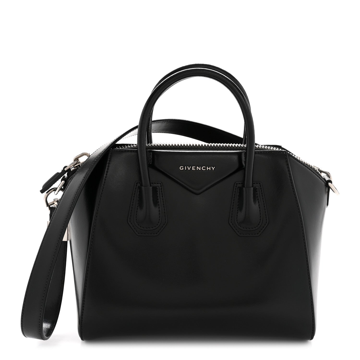 Givenchy Shiny Lord Calfskin Small Antigona Black 1 of 12