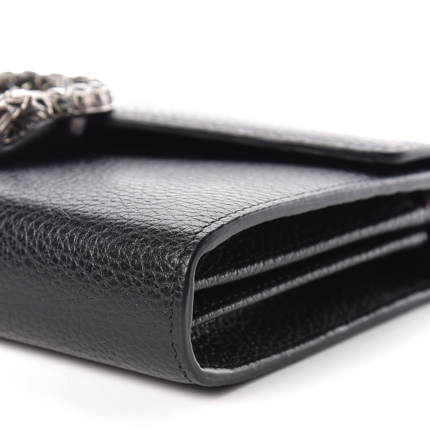 Calfskin Mini Dionysus Chain Wallet Black