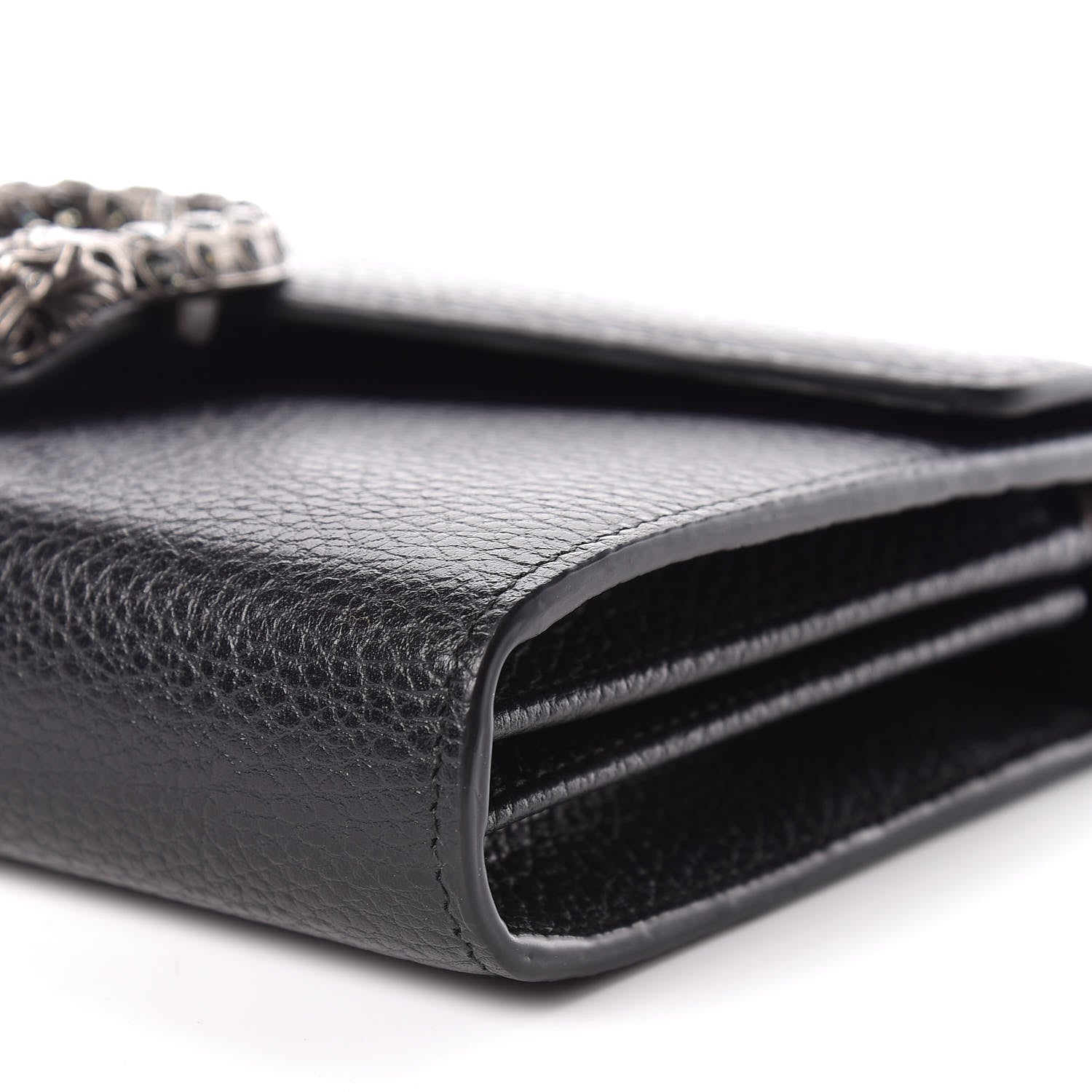 Gucci Calfskin Mini Dionysus Chain Wallet Black 6 of 11