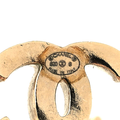Chanel Crystal CC Sergeant Chanel Earrings Gold 4 of 4