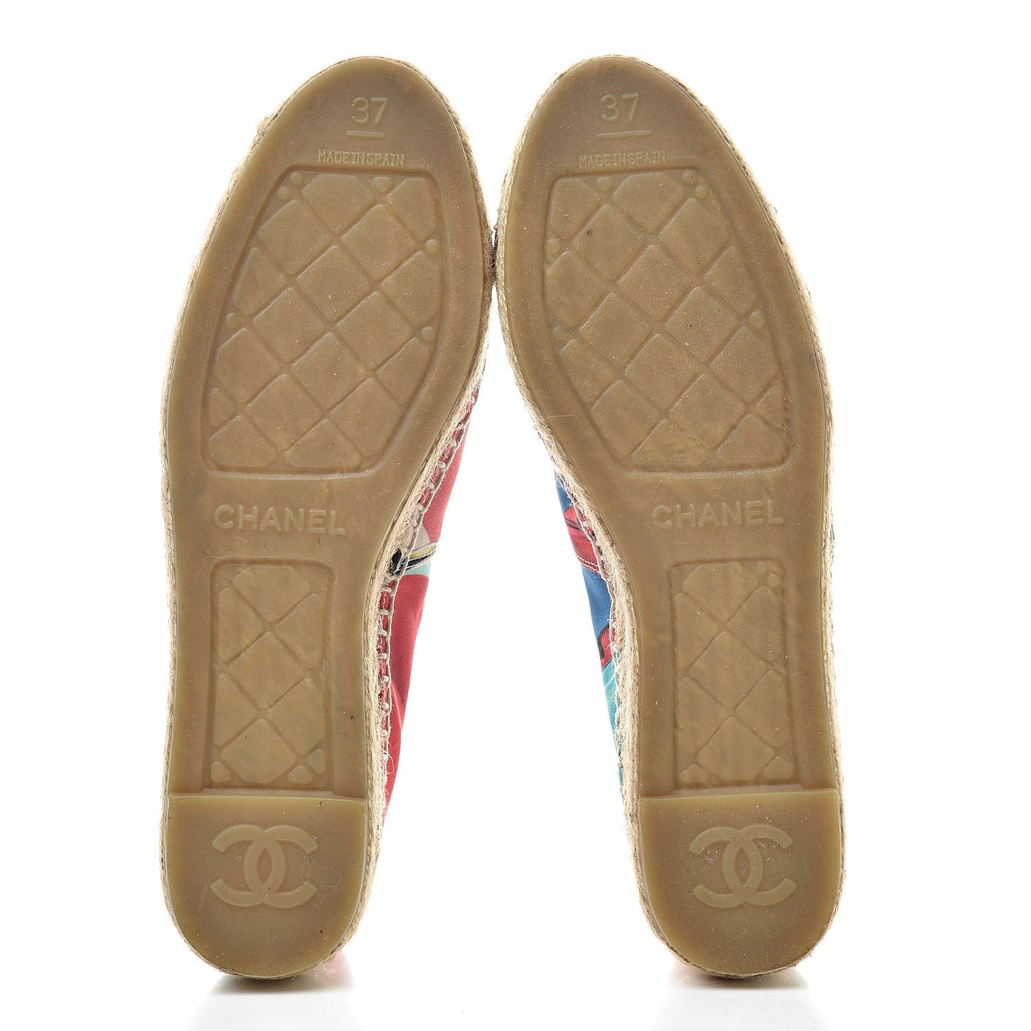 Fabric Patent CC Espadrilles 37 Multicolor Black