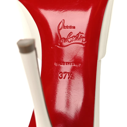 Christian Louboutin Patent Me Dolly 100 Sandals 37.5 White 7 of 10