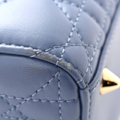 Christian Dior Lambskin Cannage Small My ABCDior Lady Dior Denim Blue 11 of 15