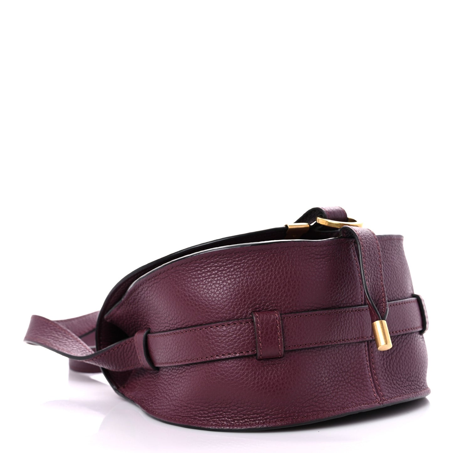 Calfskin Mini Marcie Round Crossbody Bag Wild Purple