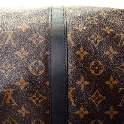 Louis Vuitton Monogram Macassar Keepall Bandouliere 55 12 of 15