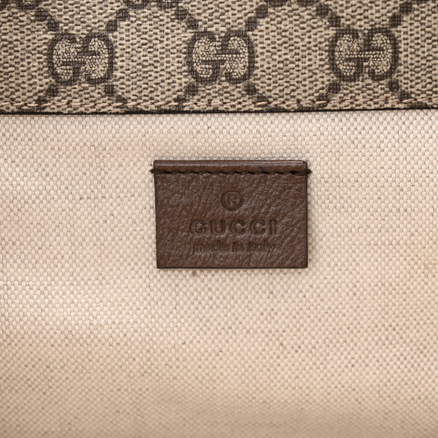 GG Supreme Monogram Web Small Neo Vintage Double Flap Messenger Bag Beige New Acero